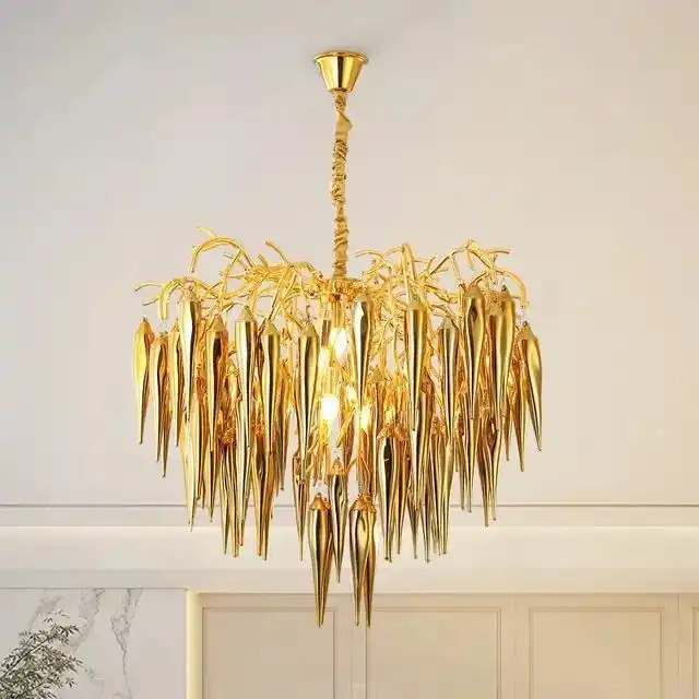Gold Galcial (Glass, 24Inches) Chandelier